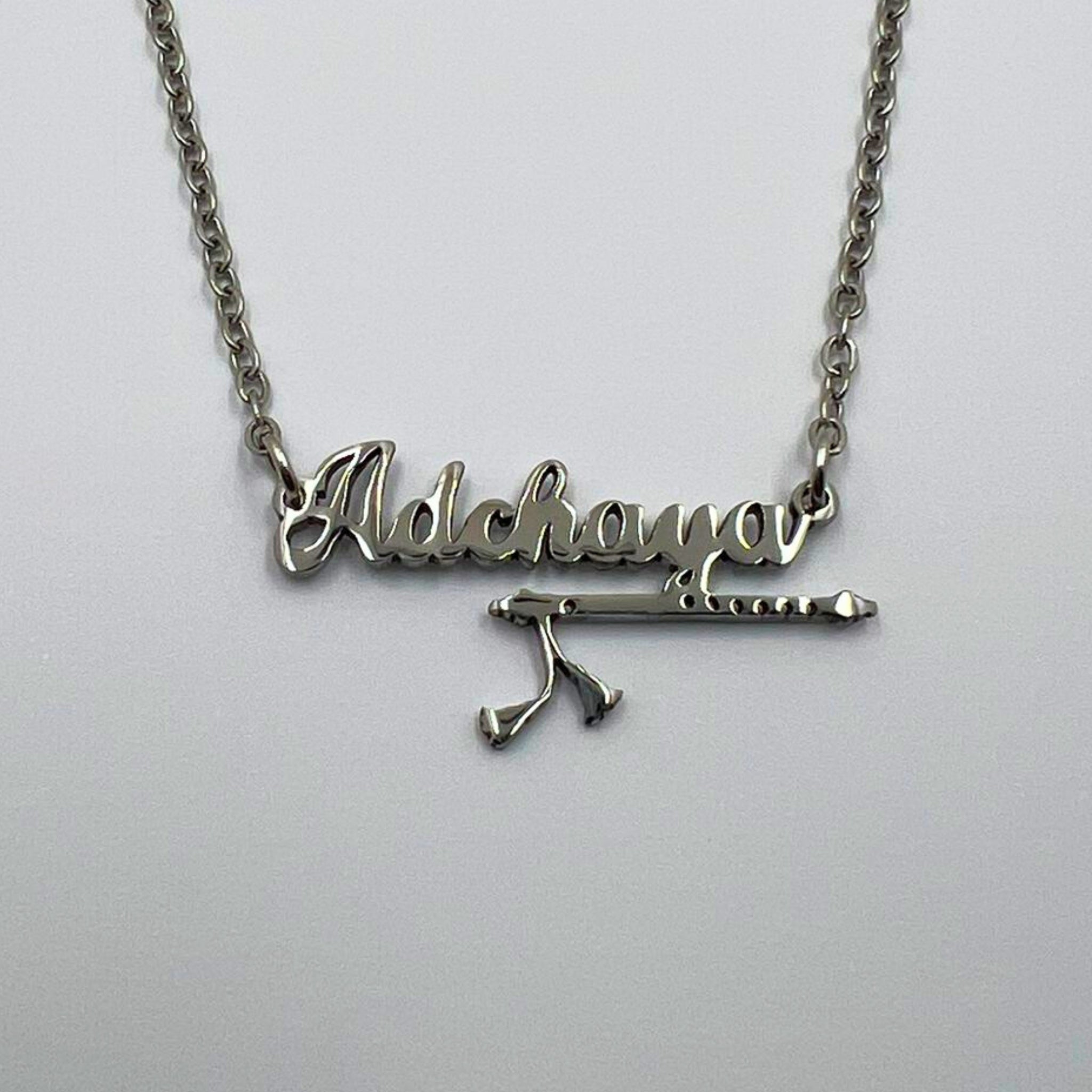 Hand written name - Krishna's flute